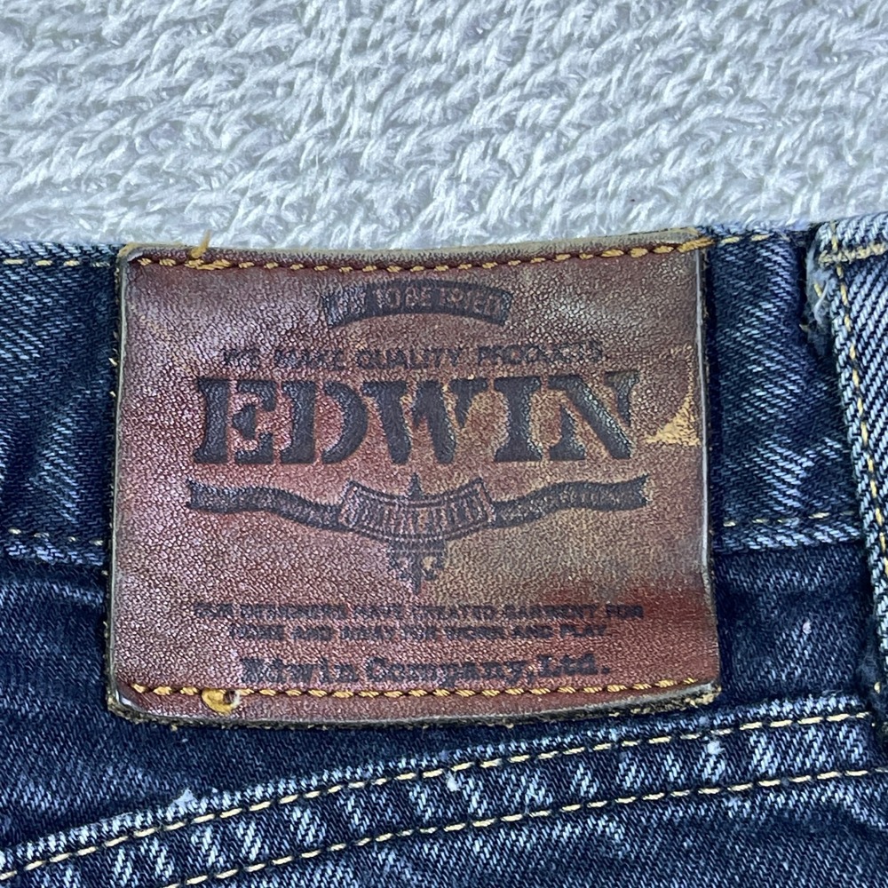 Edwin‎ Jeans Men's 28x30 Berkeley Slim Fit Dark Wash Denim Made in Japan Pants - Picture 13 of 16
